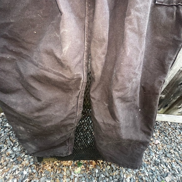Carhartt Bib Overalls Mens 44x32 Quilt Lined Insulated Dark Navy Outdoors - Picture 5 of 7